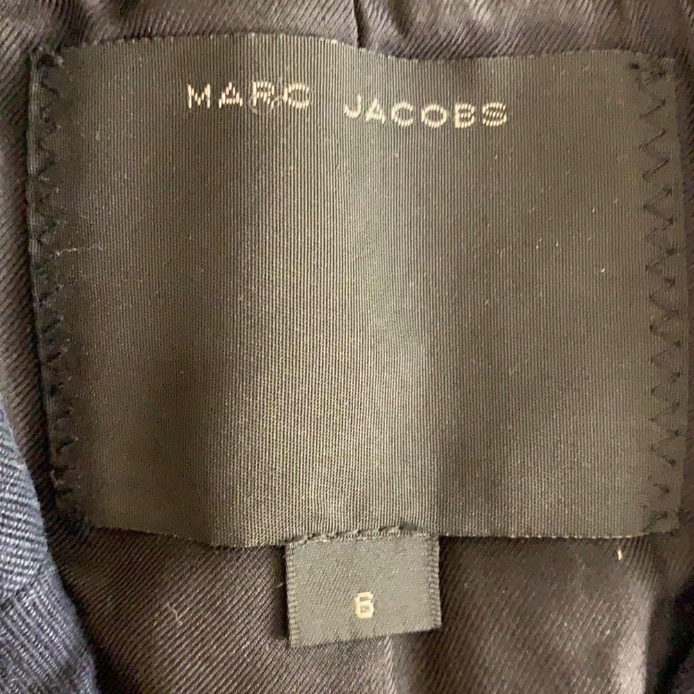 MARC JACOBS size 6 dark navy cotton jacket in excellent condition - Picture 8 of 8